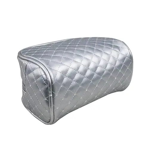 Factory Large Custom Travel Makeup Organizer Case Silver Hanging Cosmetic Bag